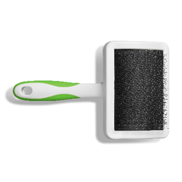 Large self cleaning slicker brush
