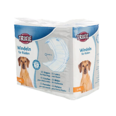 Diapers for Male Dogs Disposable 12pcs 60-80cm L-XL